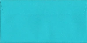 Cocktail Blue 110mm x 220mm Peel/Seal 120gsm DL (Tri-Fold A4) Colour Envelopes - Picture 1 of 1