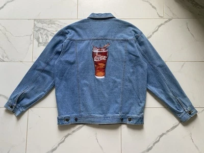 Chaqueta vaquera Coca Cola vintage años 90 nueva con etiquetas vidrio de Coca-Cola Foto 1 de 4