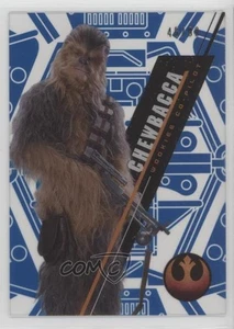 2016 Star Wars High Tek Form 2 Pattern 1 Blue Rainbow Foil 45/99 Chewbacca 1cc7 - Picture 1 of 3