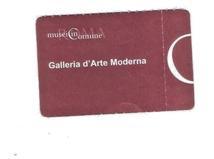 206 TICKET BIGLIETTO USATO GALLERIA NAZIONALE ARTE MODERNA ROMA - Picture 1 of 2