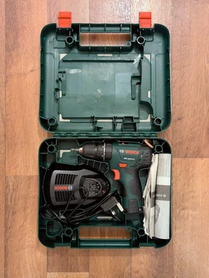 Taladro percutor combinado inalámbrico Bosch PSB 10.8 LI-2 10.8V con batería de 2.0Ah Foto 1 de 4