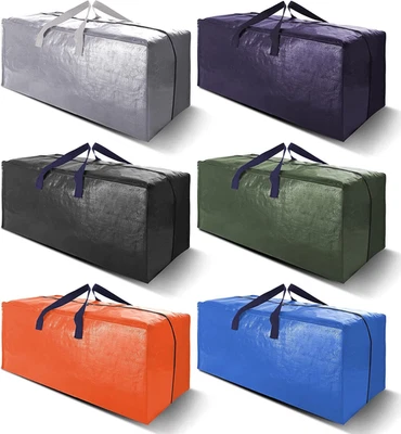 Heavy Duty Extra Large Moving Bags W/Backpack Straps - Strong Handles & Zippers, - Image 1 of 4