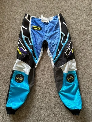 Calça Vintage JT Racing Motocross Supercross | Masculina Tamanho 36 | Manchas - Imagem 1 de 4