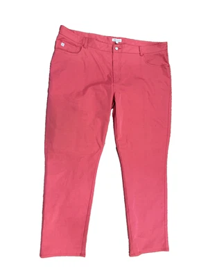 Calça Peter Millar eb66 masculina desempenho cinco bolsos cor salmão 44x30 - Imagem 1 de 4