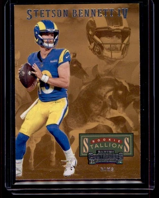 2023 Panini Contenders Stetson Bennett IV Rookie Stallions Los Angeles Rams #4 - Image 1 of 2