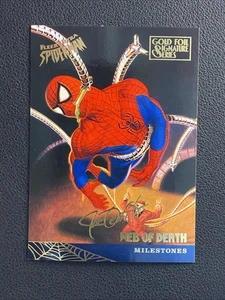 Web of Death - 1995 Fleer Ultra Marvel Spider-Man #96 Gold Foil Signature Series - Picture 1 of 2