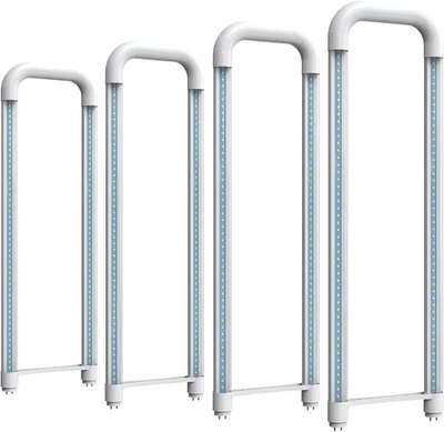 U Bend LED Tube Light, T8 T12, 18W(40W Equivalent), 5000K Daylight, 2400LM, Fluo - Image 1 of 4