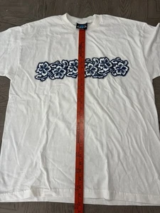 Vintage Blue Planet Surf Gear XL USA Made White T-Shirt Hawaii VTG 90s - Picture 1 of 4