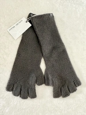 Barefoot Dreams CozyChic Lite Fingerless Gloves Gray One Size NWT - Image 1 of 4