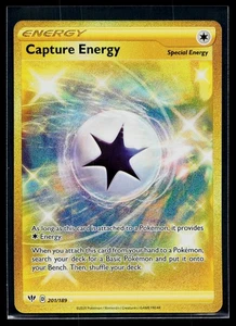 🎴Capture Energy (Secret) #201/189 Darkness Ablaze Secret Rare Near Mint + - Picture 1 of 2