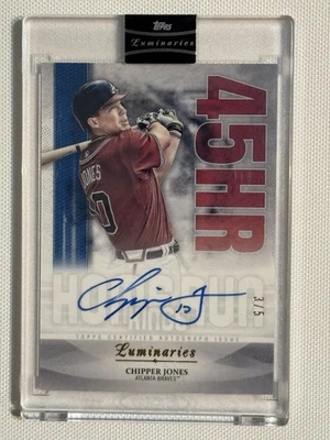 2019 Topps Luminaries Chipper Jones 3/5 - Image 1 of 2
