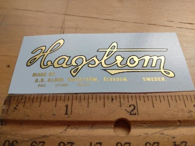 Calcomanía tobogán acuático guitarra Hagstrom tinta metálica, reproducción de calcomanías premium Foto 1 de 4