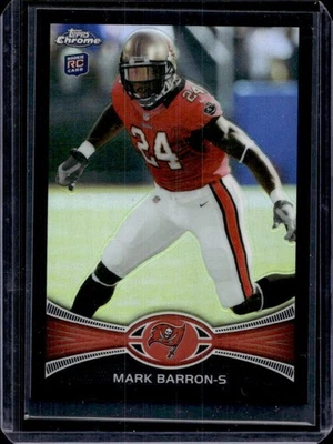 2012 Topps Chrome Mark Barron RC Black Refractor Rookie #263/299 Buccaneers - Image 1 of 2