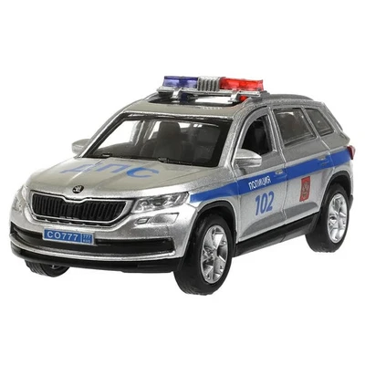 Skoda Kodiaq, Metal Model Diecast Car Scale, Collectible Toy Cars, police, 1/36 - Image 1 of 4