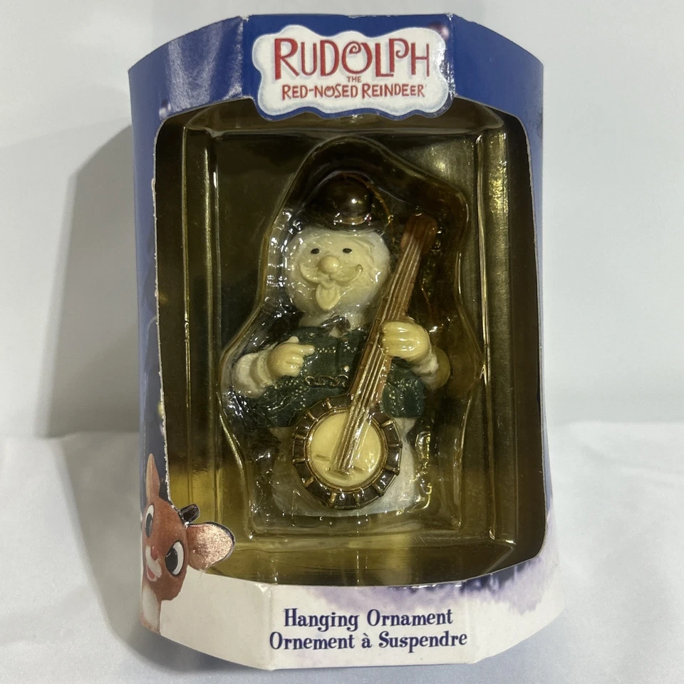 BANJO SAM EL MUÑECO DE NIEVE Ornamento Rudolph Island of Misfit Toys Raro Enesco 882623 Foto 1 de 4