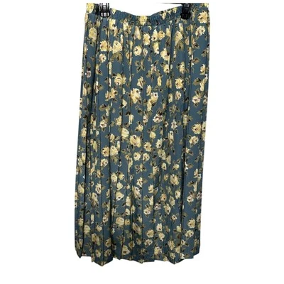 复古Midi裙女式18码打褶拉花Modest Cottage Hipster — 第 1/4 张图片