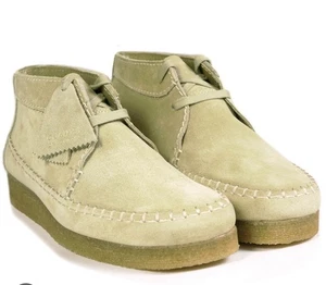 Clarks Originals Mens Wallabees Weaver Boots  MAPLE Suede Uk 11 G RRP £150 - Picture 1 of 7