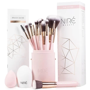 Beauty 15Piece Award Winning Pink Makeup Brushes: Pink Makeup Brush Set with Cas - Picture 1 of 12