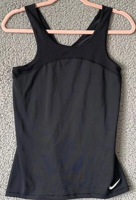 Nike Hypercool Racerback Tank MEDIUM Black 832056 011 - Imagem 1 de 4