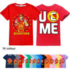 Newest Kids  John Cena Short Sleeve T-Shirt 100% Cotton Casual Tee Tops Gift