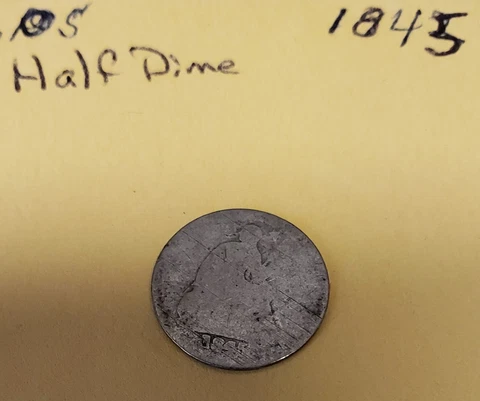 1845 Half Dime Seated Liberty Cover