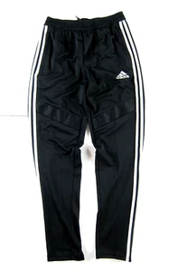 NWT Adidas Black White Typical Footballer Soccer Tapered Fit Sweat Pant Youth L - Picture 1 of 6