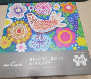 SPRING Hallmark Bright Bold & Happy 550 Pcs Puzzle Bird Peace Mercedes Lagunas