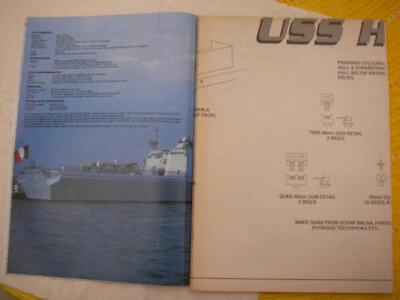 Model Boats plan USS Hanley a warship with orig Mag November 2001 — 第 1/4 张图片