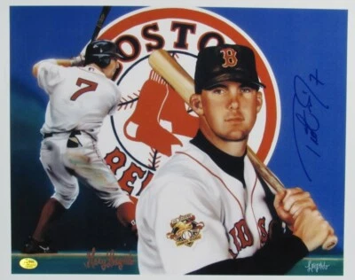 Trot Nixon Boston Red Sox Signed/Autographed 12x15 Print SGC 192108 - Imagem 1 de 3