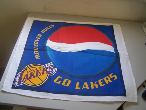 NBA Los Angeles Lakers Move Over Bulls Go Lakers Towel Pepsi SGA OOP Basketball Cover