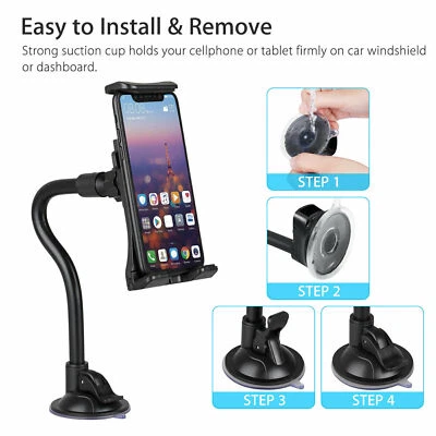 360° Universal Car Windshield Holder Desktop Mount for Cellphone iPad Tablet GPS - Image 1 of 4