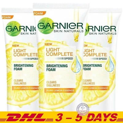 Garnier Light Complete White Speed Espuma Iluminadora Transparente Opacidad 100ml x 3 Foto 1 de 3