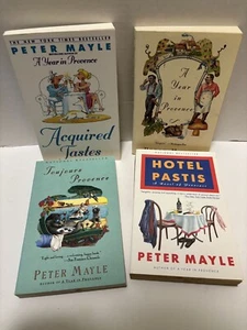 Peter Mayle Lot 4 Year in Provence Toujours Provence Hotel Pastis Acquired Taste - Picture 1 of 10
