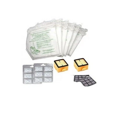 SACCHETTI FOLLETTO VORWERK VK 135 136 KIT 12 SACCHI 12 PROFUMI 4 FILTRI F24