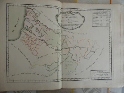 Atlas Généralité d’Amiens, DESNOS 10 cartes sur double-page  1764 - Photo 1/4