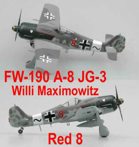 Easy Model 1/72 Germany FW-190 A-8 Ⅳ./JG3 Willi Maximowitz "Red 8" 1944 #36364