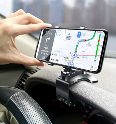 SUPPORTO PORTA CELLULARE UNIVERSALE AUTO CRUSCOTTO SPECCHIETTO ROTAZIONE 360°