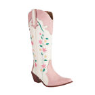 Women's Embroidered Leather Western Cowboy Boots