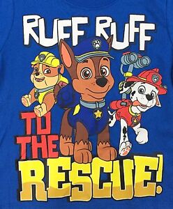 Paw Patrol Blue Ruff Ruff To The Rescue T-shirt