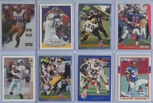 1980's-90's 8 Rookie Card Lot Inc. Bettis, Gannon, Strahan, Bledsoe, J. Smith - Picture 1 of 2