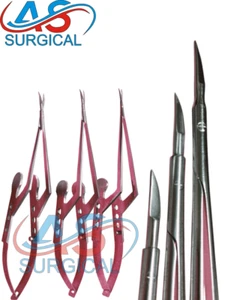 Kamiyama Micro Scissors 16,18,20cm For Neurosurgery Bayonet Handle German - Picture 1 of 3