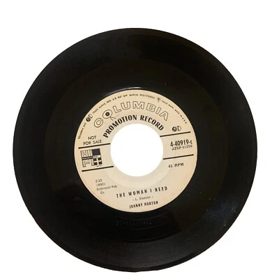 Johnny Horton – She Knows Why / The Woman I Need 7" 45 - Image 1 of 4