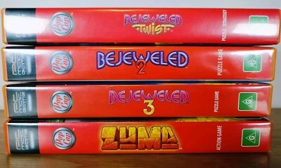 POP CAP Big Box x 4 BEJEWELED Twist + 2 + 3 PC Games 2003-2010 VGC - Image 1 of 4