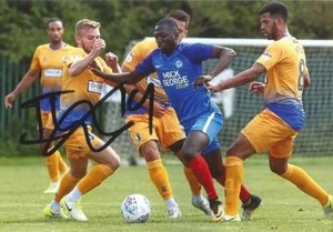 PETERBOROUGH: IDRIS KANU SIGNED 6x4 ACTION PHOTO+COA - Picture 1 of 1
