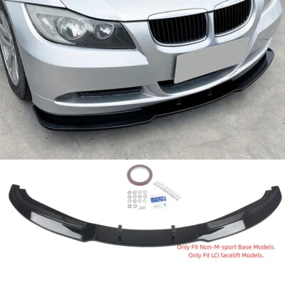 KIT CARROCERÍA PARACHOQUES DELANTERO NEGRO BRILLANTE AJUSTE LABIO BMW 320i 330i E90 2009-2011 4 puertas/sedán Foto 1 de 4