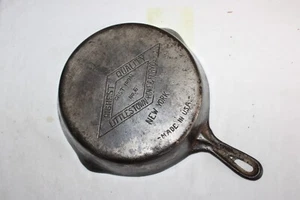 Sartén de hierro fundido vintage Littlestown Hdwe & Fdry Co. Nueva York No. 6 - Imagen 1 de 23