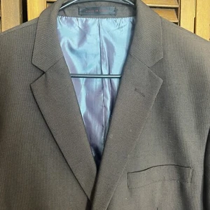 Vitali Suit Jacket Mens Size R46 Brown Blazer Inner Pockets Notch Lapel - Picture 1 of 14