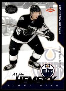 2002-03 PACIFIC CALDER SILVER Ales Hemsky Rookie /299 Edmonton Oilers #117