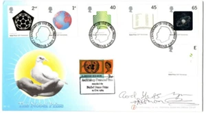 Erzbischof Desmod Tutu original handsigniert Der Nobelpreis FDC COA AFTAL - Bild 1 von 4