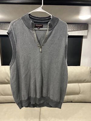 Chaleco Suéter Johnston & Murphy 1/4 Cremallera XXL Foto 1 de 4